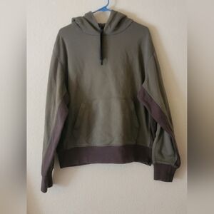 Rag & Bone Two-Tone Green and Brown Hoodie Size L